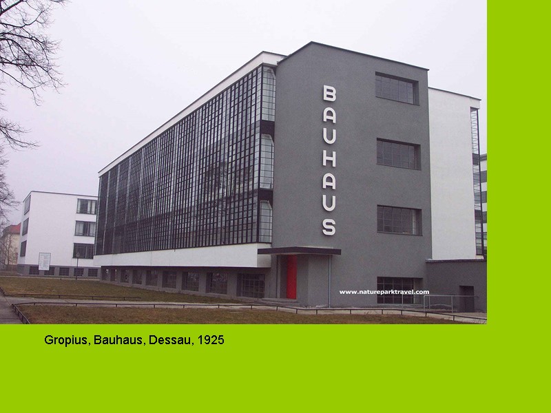 Gropius, Bauhaus, Dessau, 1925